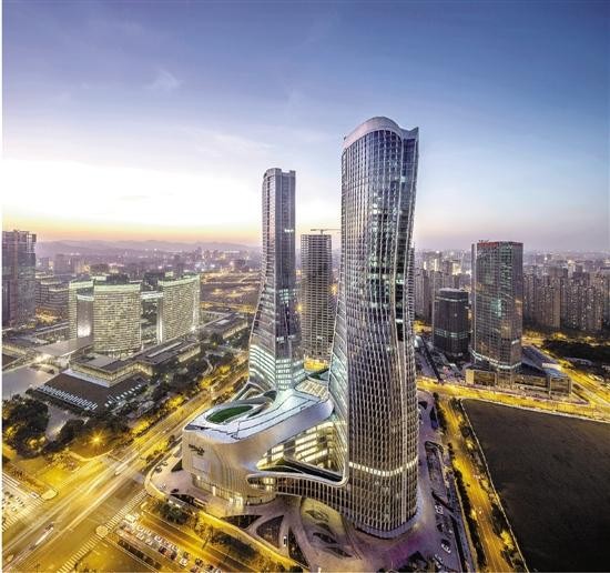 杭州来福士钱塘江边的国际城市生活新中心